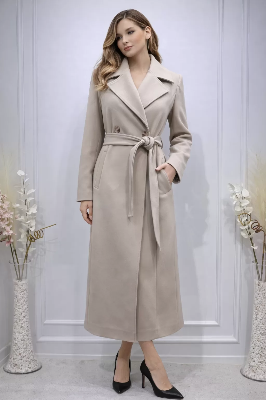 Alyaka 8255 Kaşmir Dokuma Kaşe Kaban